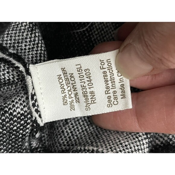 BALTIC BORN Leroy Houndstooth Knit Cardigan Medium Black White NEW Sweater Fall - Picture 7 of 9